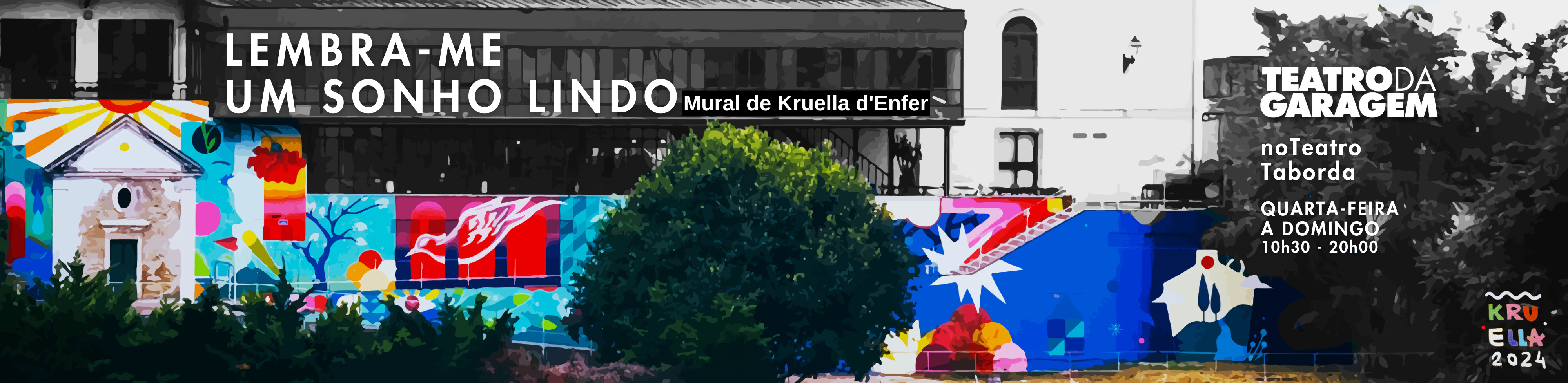 Mural de Kruella D'Enfer - Teatro da Garagem